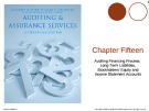 Lecture Auditing and assurance services (International edition) - Chapter 15: Auditing financing process: long-term liabilities, stockholders’ equity and income statement accounts