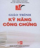 Giáo trình Kỹ năng công chứng: Phần 1