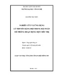 Luận văn Thạc sĩ Công nghệ thông tin: Nghiên cứu và ứng dụng lý thuyết hàng đợi trong bài toán mô phỏng hoạt động một siêu thị