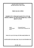 Tóm tắt Luận văn Thạc sĩ Công nghệ thông tin: Nghiên cứu tính khả dụng của các hệ thống thông tin doanh nghiệp dựa trên dịch vụ web