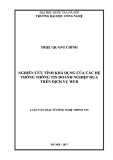 Luận văn Thạc sĩ Công nghệ thông tin: Nghiên cứu tính khả dụng của các hệ thống thông tin doanh nghiệp dựa trên dịch vụ Web