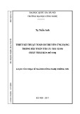 Luận văn Thạc sĩ Công nghệ thông tin: Thiết kế thuật toán di truyền ứng dụng trong bài toán tối ưu thu gom chất thải rắn đô thị