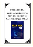 Bộ Đề kiểm tra KSCL Hóa học 10 năm 2018-2019 (có đáp án)