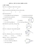 Kiểm tra 1 tiết hình chương 3 Toán lớp 9