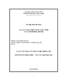 Tóm tắt Luận văn Thạc sĩ Công nghệ thông tin: Các lừa đảo trên mạng máy tính và cách phòng tránh