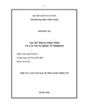 Tóm tắt Luận văn Thạc sĩ Công nghệ thông tin: Các kỹ thuật phân tích và lấy tin tự động từ website