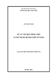 Luận văn Thạc sĩ Hệ thống thông tin: Xử lý văn bản Tiếng Việt và xây dựng hệ mật kép an toàn