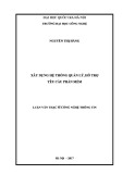 Luận văn Thạc sĩ Công nghệ thông tin: Xây dựng hệ thống quản lý, hỗ trợ yêu cầu phần mềm