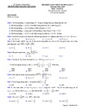 Đề thi KSCL môn Toán lớp 11 năm 2018-2019 lần 3 - THPT Nguyễn Viết Xuân - Mã đề 201