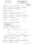 Đề thi thử THPT QG môn Toán năm 2018-2019 lần 1 - Sở GD&ĐT Ninh Bình - Mã đề 011