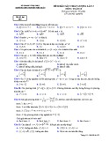 Đề thi khảo sát môn Toán lớp 10 năm 2018-2019 lần 3 - THPT Nguyễn Viết Xuân - Mã đề 102