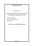 Luận văn Thạc sĩ Hệ thống thông tin: Xây dựng phương pháp thu thập và phân tích số liệu lỗi cấu hình mạng máy tính