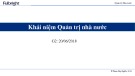 Bài giảng Quản trị nhà nước - Bài 2: Khái niệm Quản trị nhà nước