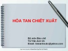 Hòa tan chiết xuất