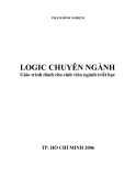 Giáo trình Logic chuyên ngành (Giáo trình dành cho sinh viên ngành Triết học)