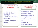 Bải giảng Sản phẩm và dịch vụ thông tin thư viện: Chương 2 - Các yếu tố tác động tới sự phát triển của sản phẩm và dịch vụ thông tin