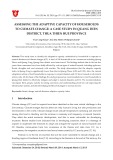 Assessing the adaptive capacity of households to climate change: A case study in Quang Dien district, Thua Thien Hue province