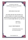 Luận án Tiến sĩ Kinh tế: Đo lường mức độ công bố thông tin phi tài chính và các nhân tố tác động đến mức độ công bố thông tin phi tài chính của các doanh nghiệp niêm yết tại Việt Nam