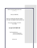 Luận án Tiến sĩ: Nhân tố ảnh hưởng đến hoạt động của tổ chức tài chính vi mô tại Việt Nam