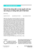 Nhân tố tác động đến cơ cấu nguồn vốn của các công ty xi măng niêm yết ở Việt Nam