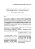An efficient tree based frequent temporal inter object pattern mining approach in time series databases