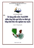 Sáng kiến kinh nghiệm: Sử dụng phần mềm Teach2000 nhằm tăng hiệu quả kiểm tra đánh giá bằng hình thức trắc nghiệm trực tuyến