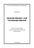 Tóm tắt Luận án Tiến sĩ: Vốn cho phát triển kinh tế - xã hội ở các huyện ngoại thành Hà Nội