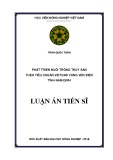 Luận án Tiến sĩ: Phát triển nuôi trồng thủy sản theo tiêu chuẩn VietGAP vùng ven biển tỉnh Nam Định