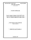 Tóm tắt Luận văn Tiến sĩ: Hoàn thiện chính sách thúc đẩy đầu tư chứng khoán ở Việt Nam