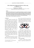 Effect of ring surface design on the thrust of a rotor using in multirotor UAV