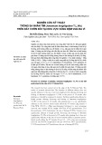 Nghiên cứu kỹ thuật trồng sa nhân tím (Amomum longiligulare IT.L.Wu) trên đất vườn đồi tại khu vực vùng đệm VQG Ba Vì