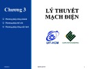 Bài giảng Lý thuyết mạch điện: Chương 3 - Trịnh Lê Huy