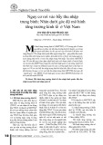 Nguy cơ rơi vào bẫy thu nhập trung bình: Nhìn dưới góc độ mô hình tăng trưởng kinh tế ở Việt Nam