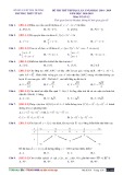 Đề thi thử THPT Quốc gia môn Toán năm 2019 có đáp án - Trường THPT Tứ Kỳ (Lần 1)