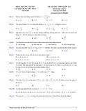 Đề thi thử THPT Quốc gia môn Toán năm 2019 có đáp án - Hội 8 trường chuyên ĐB sông Hồng (Lần 1)