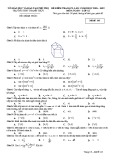 Đề KSCL ôn thi THPT Quốc gia môn Toán năm 2019 có đáp án - Trường THPT Thanh Thủy (Lần 1)