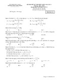 Đề thi thử THPT Quốc gia môn Toán năm 2019 có đáp án - Trường THPT Ngô Sĩ Liên (Lần 1)