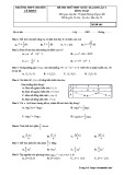 Đề thi thử THPT Quốc gia môn Toán năm 2019 có đáp án - Trường THPT chuyên Lê Khiết (Lần 1)