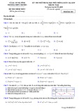 Đề thi thử THPT Quốc gia môn Toán năm 2019 có đáp án - Trường THPT chuyên Hà Tĩnh