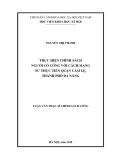 Luận văn Thạc sĩ Chính sách công: Thực hiện chính sách người có công với cách mạng từ thực tiễn quận Cẩm Lệ, thành phố Đà Nẵng