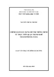 Luận văn Thạc sĩ Chính sách công: Chính sách xây dựng đô thị thông minh từ thực tiễn quận Thanh Khê thành phố Đà Nẵng