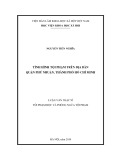 Luận văn Thạc sĩ Luật học: Tình hình tội phạm trên địa bàn quận Phú Nhuận, Thành phố Hồ Chí Minh