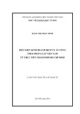 Luận văn Thạc sĩ Kinh tế: Điều kiện kinh doanh dịch vụ ăn uống theo pháp luật Việt Nam từ thực tiễn thành phố Hồ Chí Minh