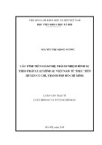 Luận văn Thạc sĩ Luật học: Các tình tiết giảm nhẹ TNHS theo pháp luật hình sự Việt Nam từ thực tiễn huyện Củ Chi, thành phố Hồ Chí Minh