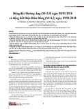 Động đất Mường Ẳng (M=3,9) ngày 08/01/2018 và động đất Điện Biên Đông (M=4,3) ngày 09/01/2018