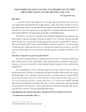 Kinh nghiệm giải quyết xung đột vùng đệm khu bảo tồn thiên nhiên ở một số quốc gia trên thế giới và Việt Nam