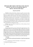 Tính khả biến trong tiếp nhận tiểu thuyết lịch sử Nguyễn Xuân Khánh nhìn từ những tiền đề tiếp nhận