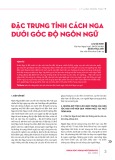 Đặc trưng tính cách Nga dưới góc độ ngôn ngữ