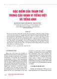 Đặc điểm của tham thể trong câu hành vi tiếng Việt và tiếng Anh