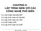 Bài giảng Lập trình ứng dụng Web - Chương 6: Lập trình Web với các công nghệ phổ biến